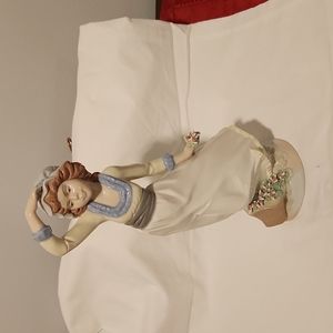 Nadal Girl with Flowers Figurine. Excellent Condition.